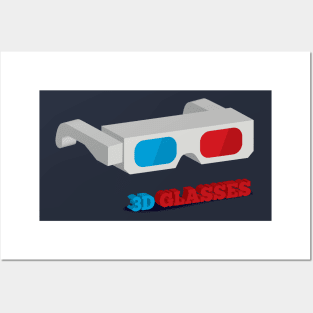 3D Glasses Posters and Art